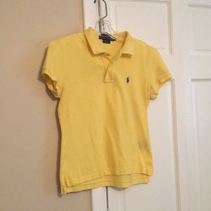 Yellow Ralph Lauren polo shirt
